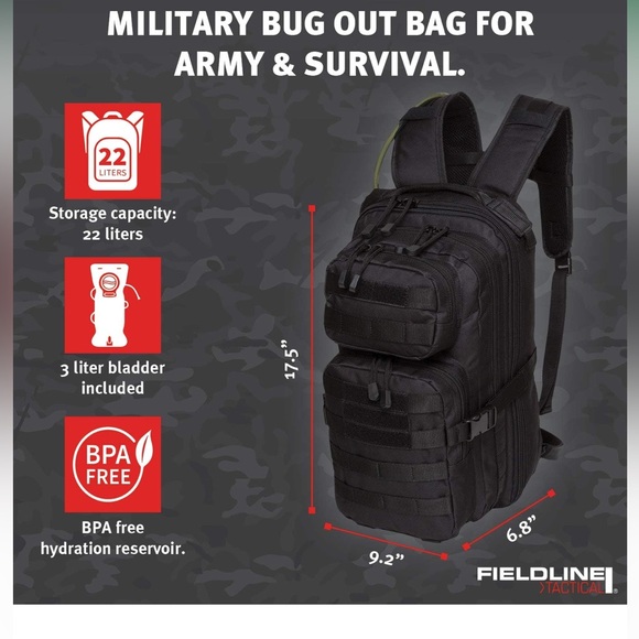 Fieldline Tactical Hydration EDC Backpackk - Picture 5 of 11